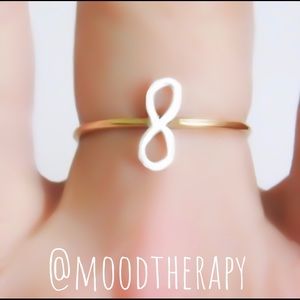 ♾Mixed Metal/Two Toned Infinity/Love Stacking Ring